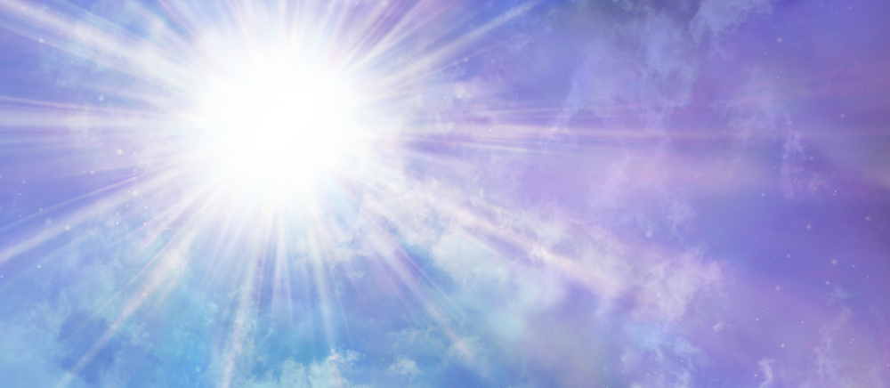 huge star burst in celestial sky